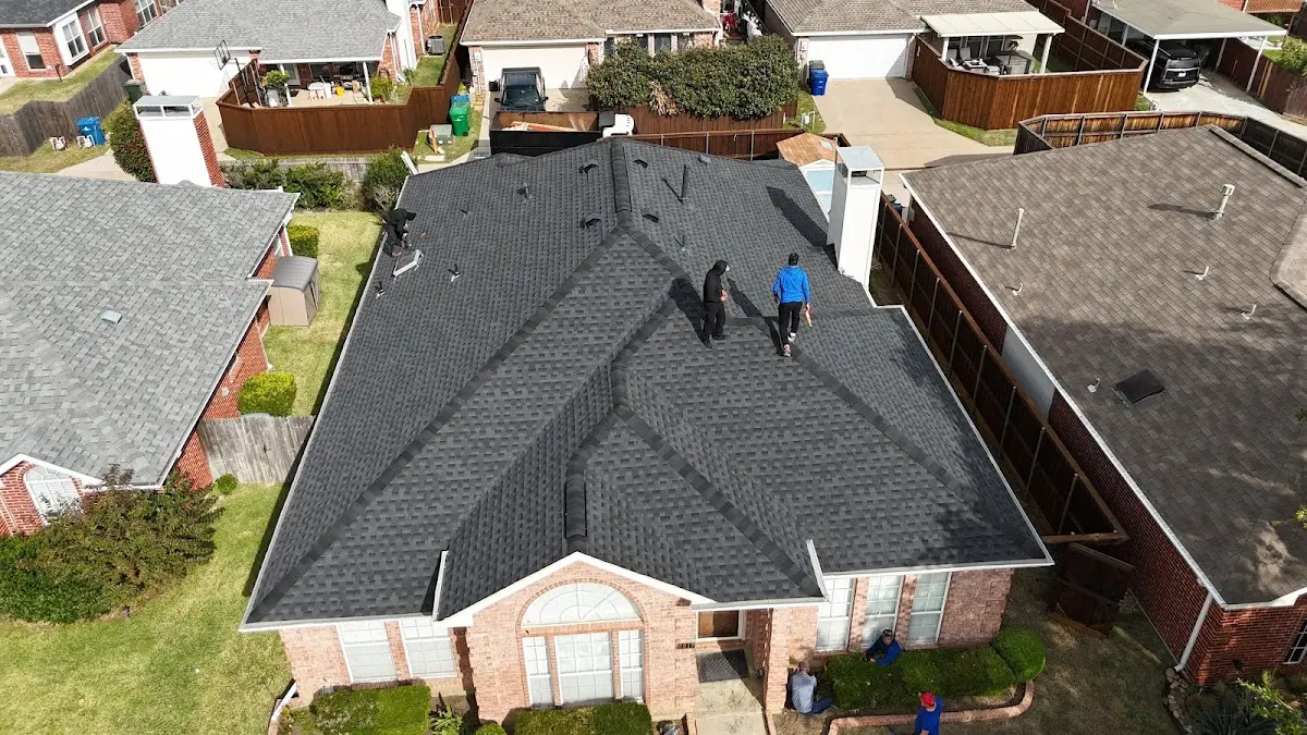 Slate & Tile Roof Repair work in progress on a Orlando property